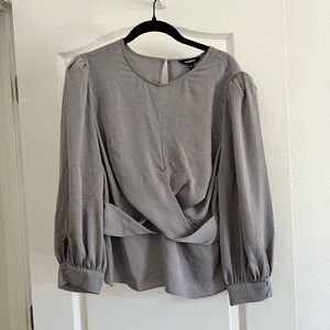Express Gray Blouse SZ L